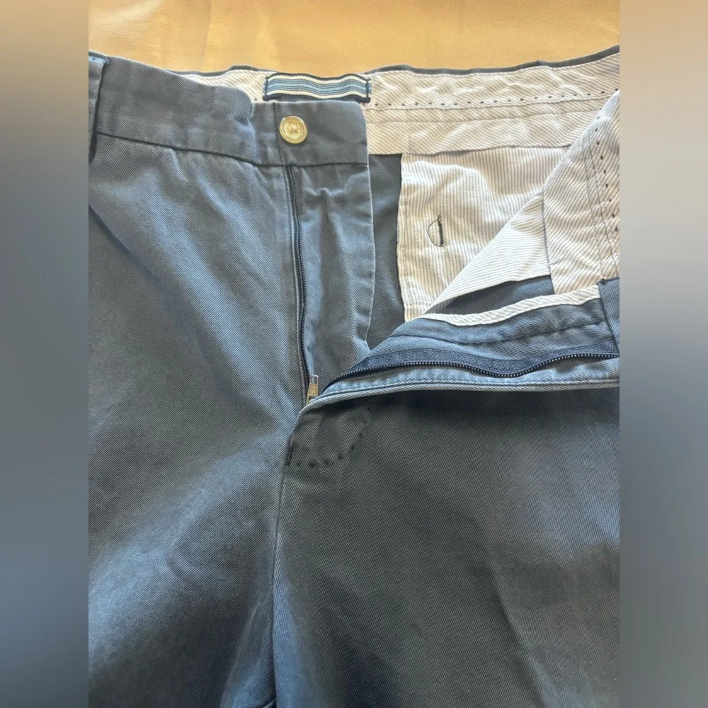 Peter Millar‎ Chino Shorts Men 34 Blue Pima Cotton
